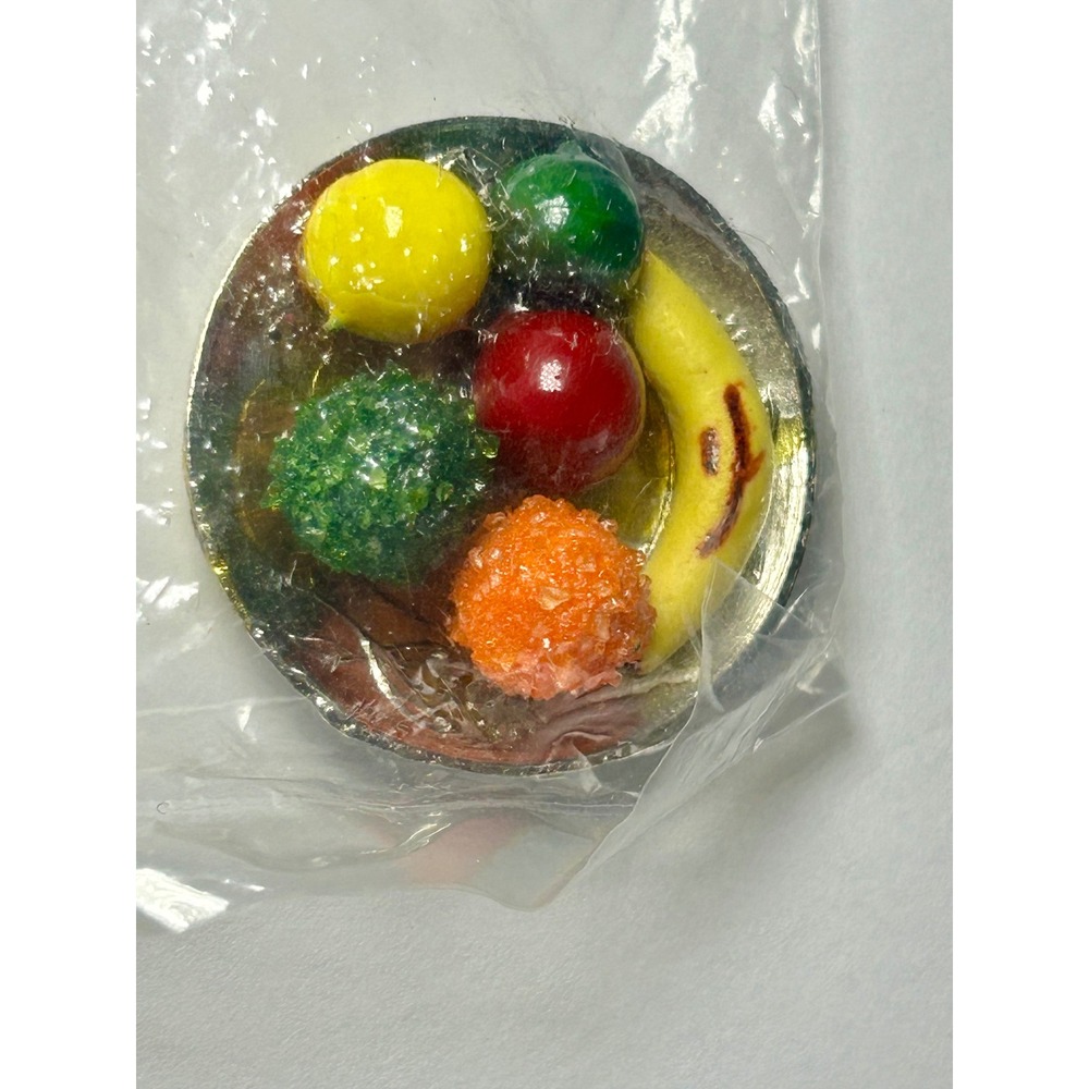 Darice Timeless Minis Fruit Plate Scale Miniature Dollhouse 2306-22 New